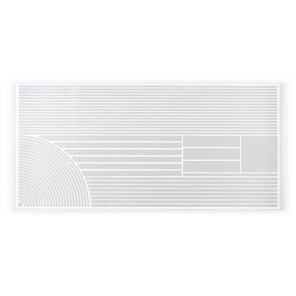 RydeSafe Reflective multi stripe Stickers - XL - white