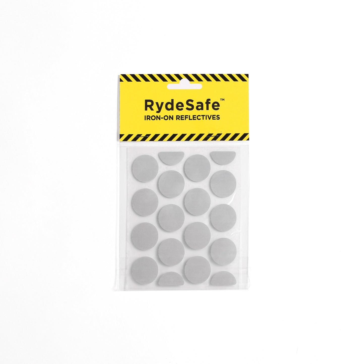 RydeSafe Iron-On Reflectives - SMALL - 1" Diameter Dots - Made with 3M  Heat-Applied Transfer Tape