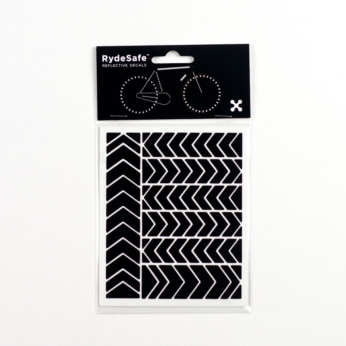 RydeSafe Reflective Decals - Chevron Kit - Small (Black)