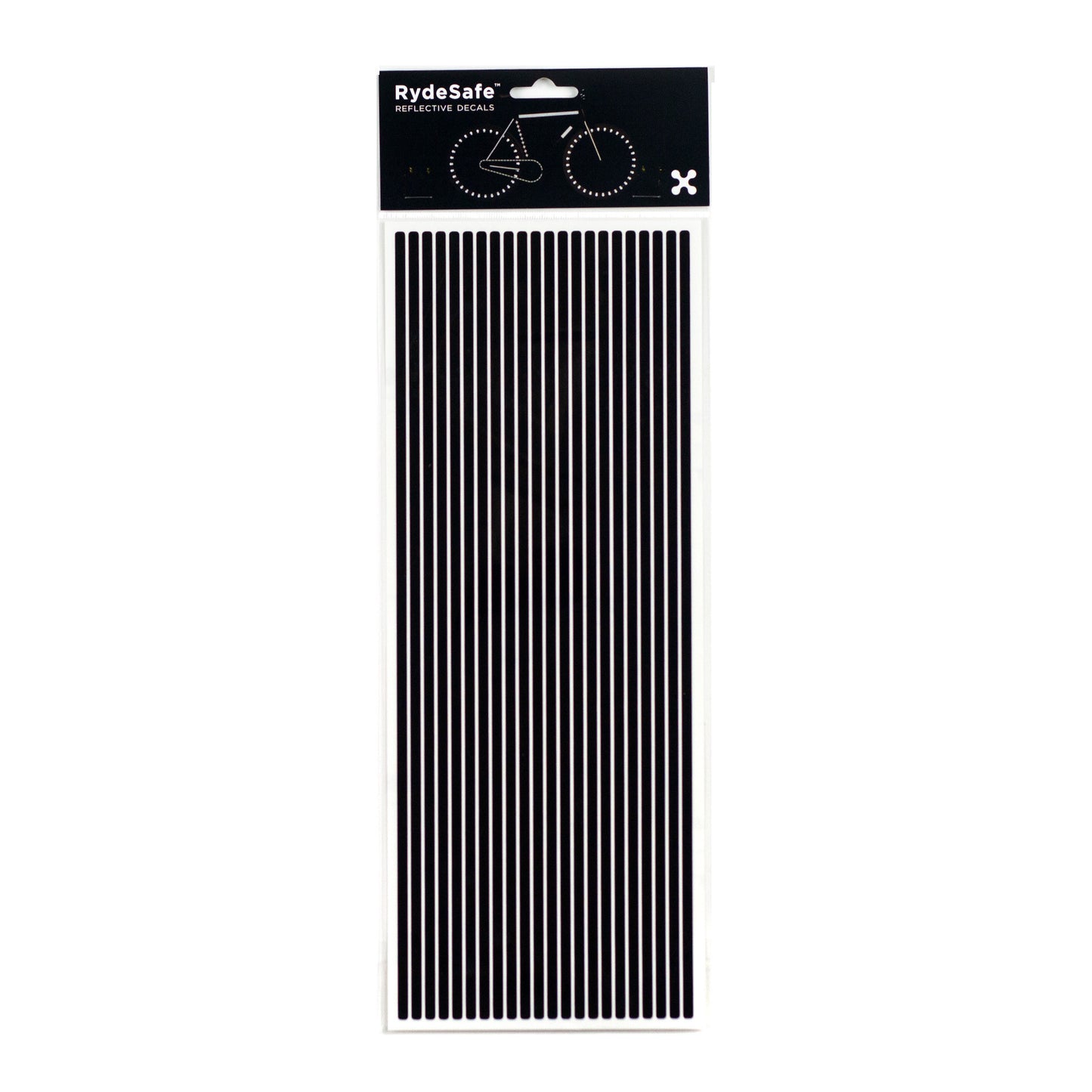 RydeSafe Reflective pinstripes Stickers - jumbo - black