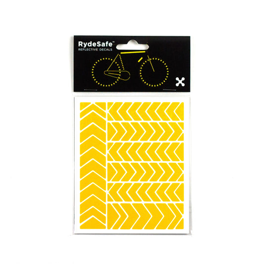 RydeSafe Reflective Chevron Stickers - yellow