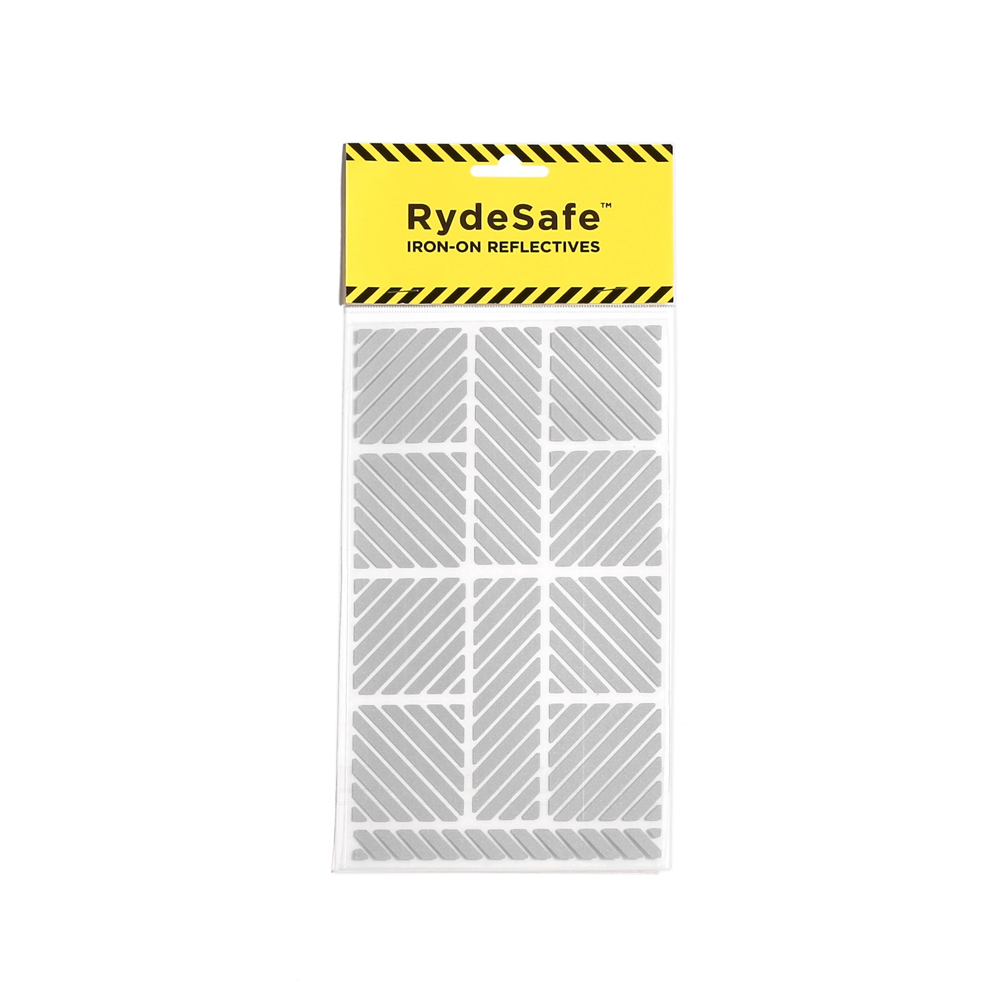a sheet of sticker made with reflective 3m tape to customize fabric clothing and gear to make you safer at night