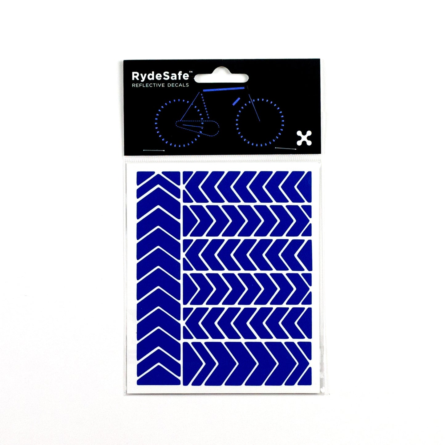RydeSafe Reflective Decals - Chevron Kit - Small (Blue)
