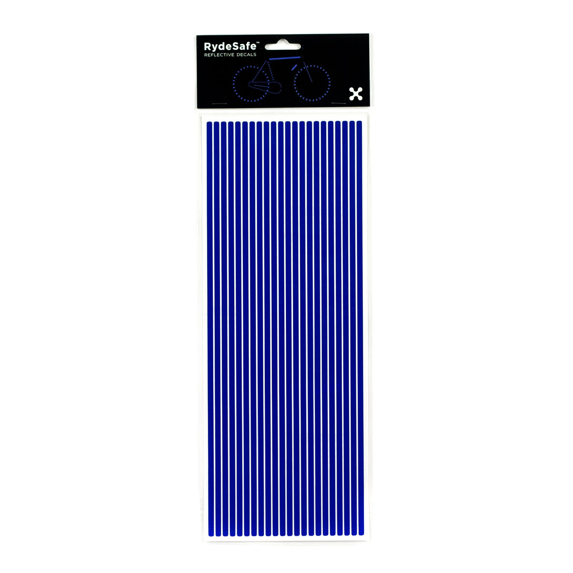 RydeSafe Reflective pinstripes Stickers - jumbo - blue