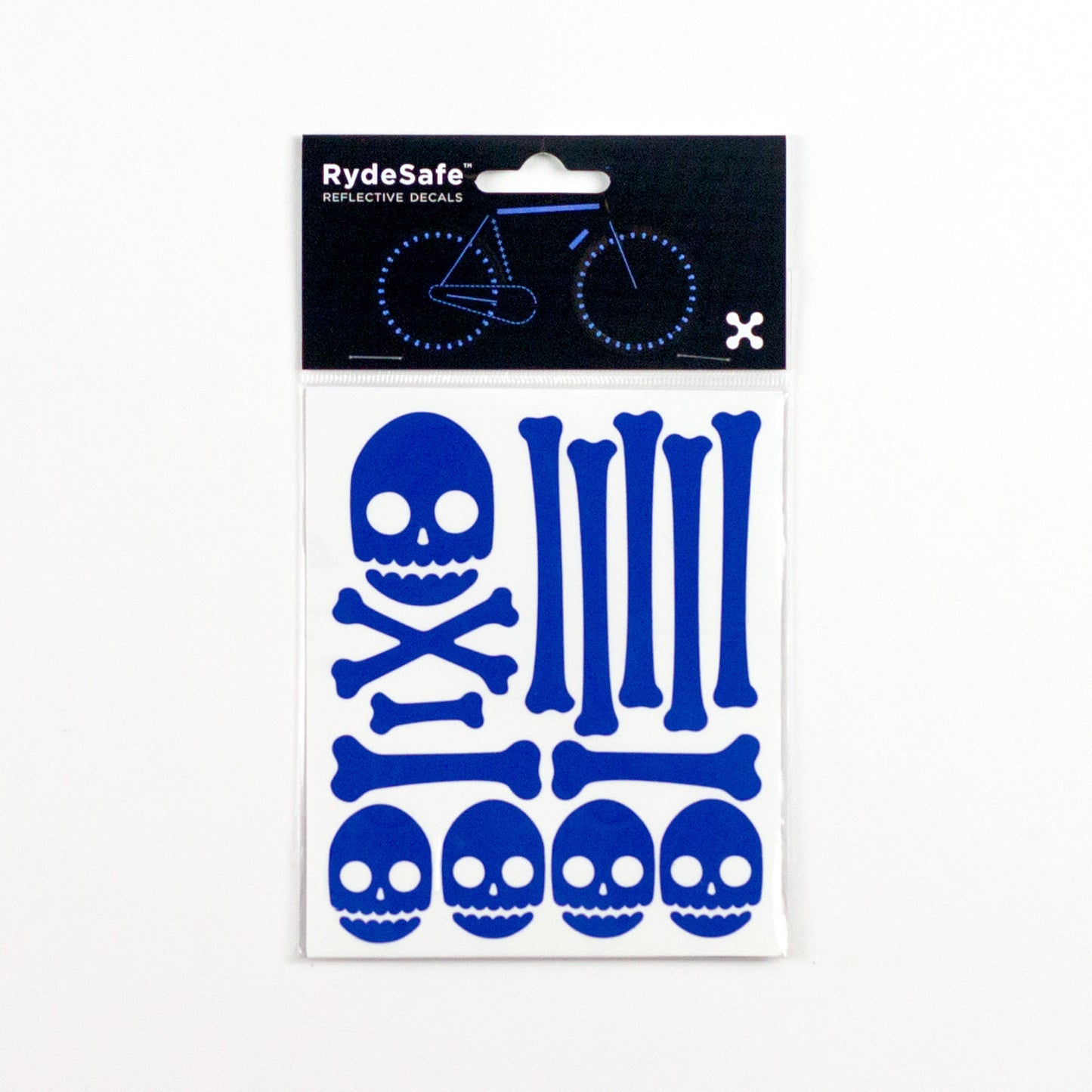 RydeSafe Reflective Stickers | Skull and Bones Kit