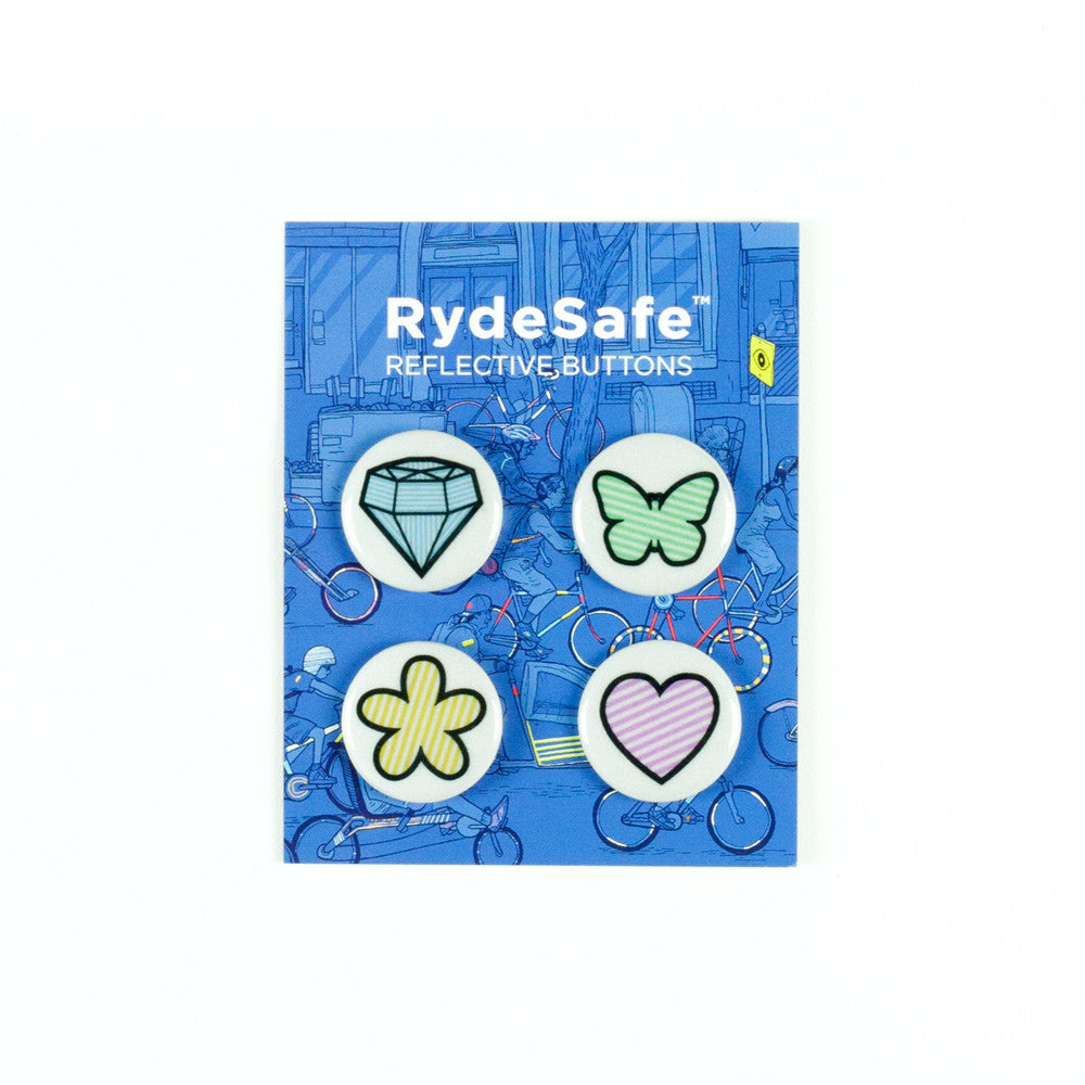 RydeSafe Reflective Button Kits - (4 PACK)