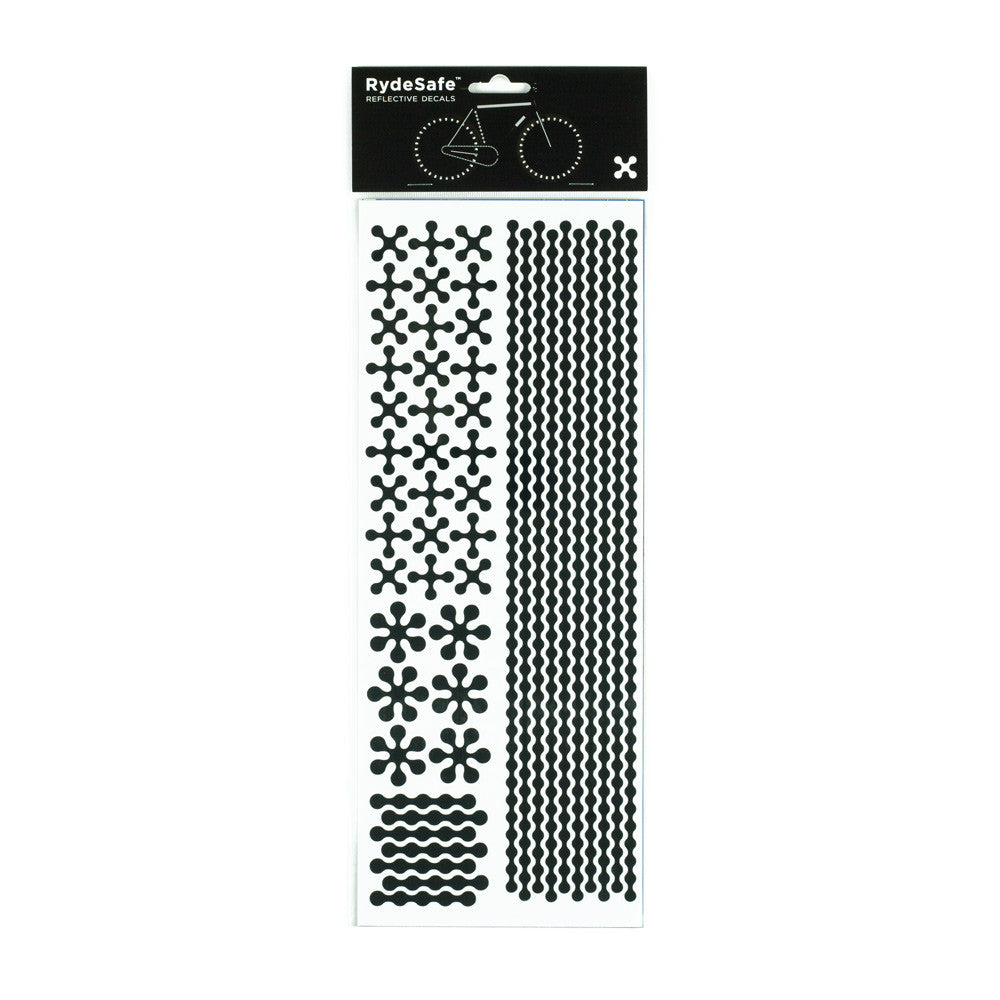 RydeSafe Reflective Decals - Modular Kit - Jumbo (black)