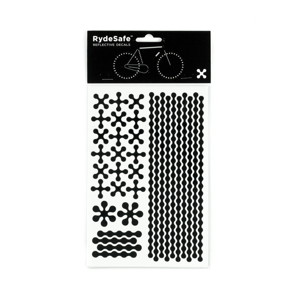 RydeSafe Reflective Decals - Modular Kit - Large (black)