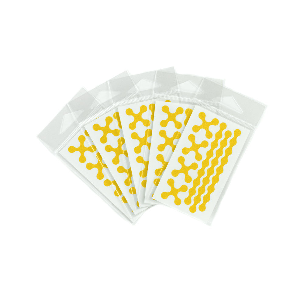 RydeSafe Reflective Decals - Modular Mini 5 Pack (yellow)