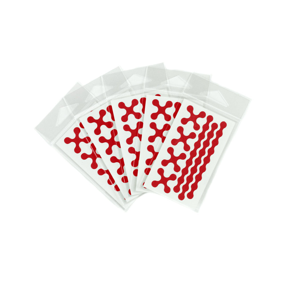 RydeSafe Reflective Decals - Modular Mini 5 Pack (red)