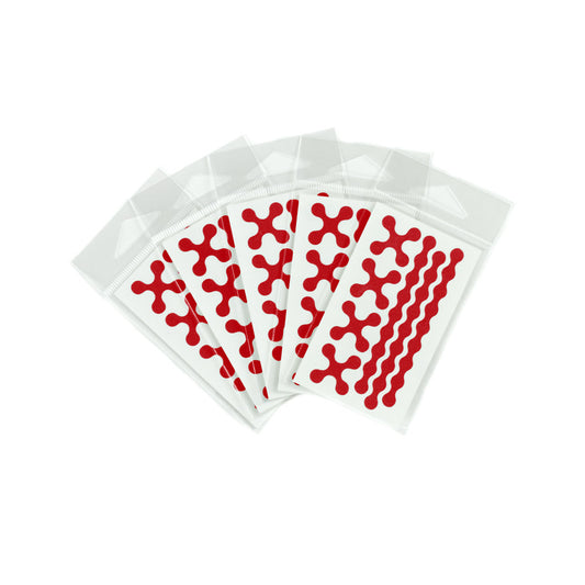 RydeSafe Reflective Decals - Modular Mini 5 Pack (red)