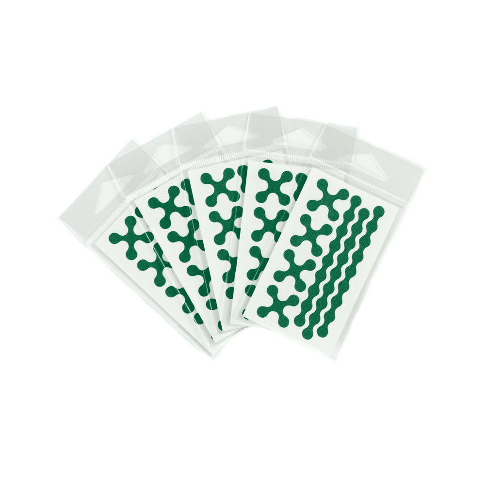 RydeSafe Reflective Decals - Modular Mini 5 Pack (green)