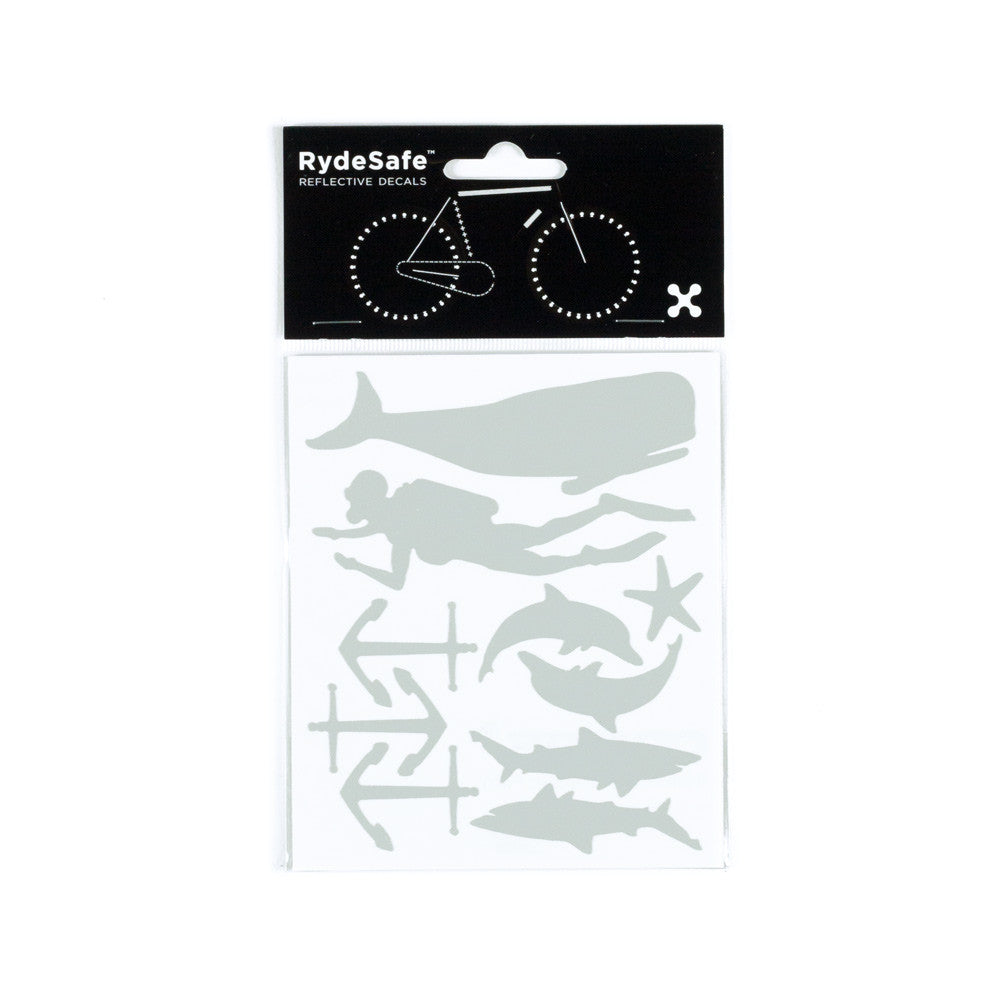 RydeSafe Reflective Decals - Nautical Kit (white)