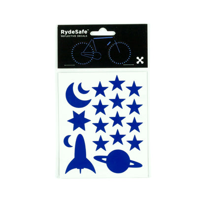 RydeSafe Reflective Decals - Outer Space Kit (blue)