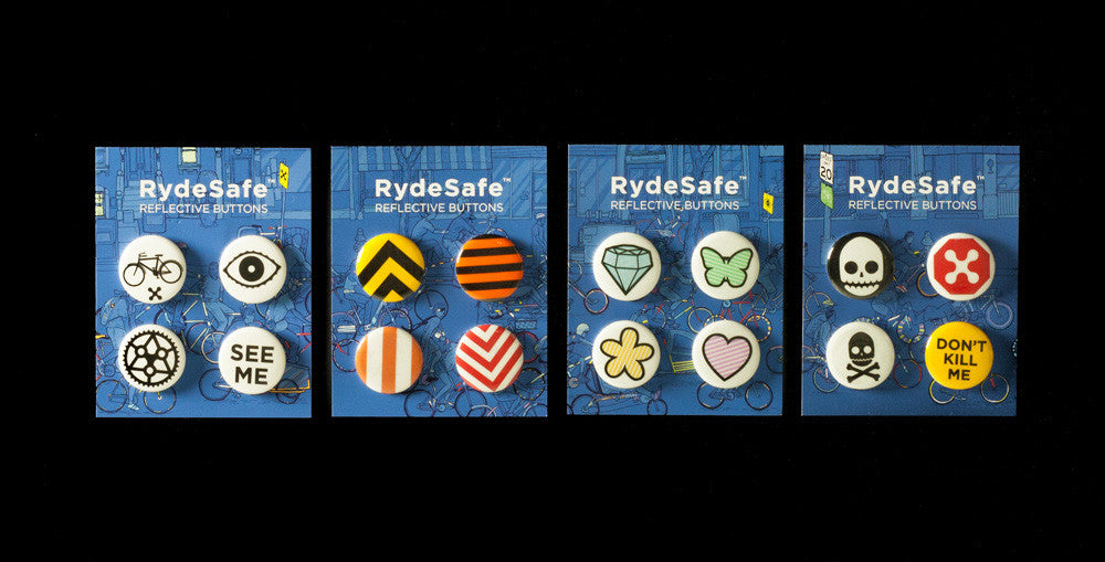 RydeSafe Reflective Stickers | Hexagon+ Kit - XL Blue