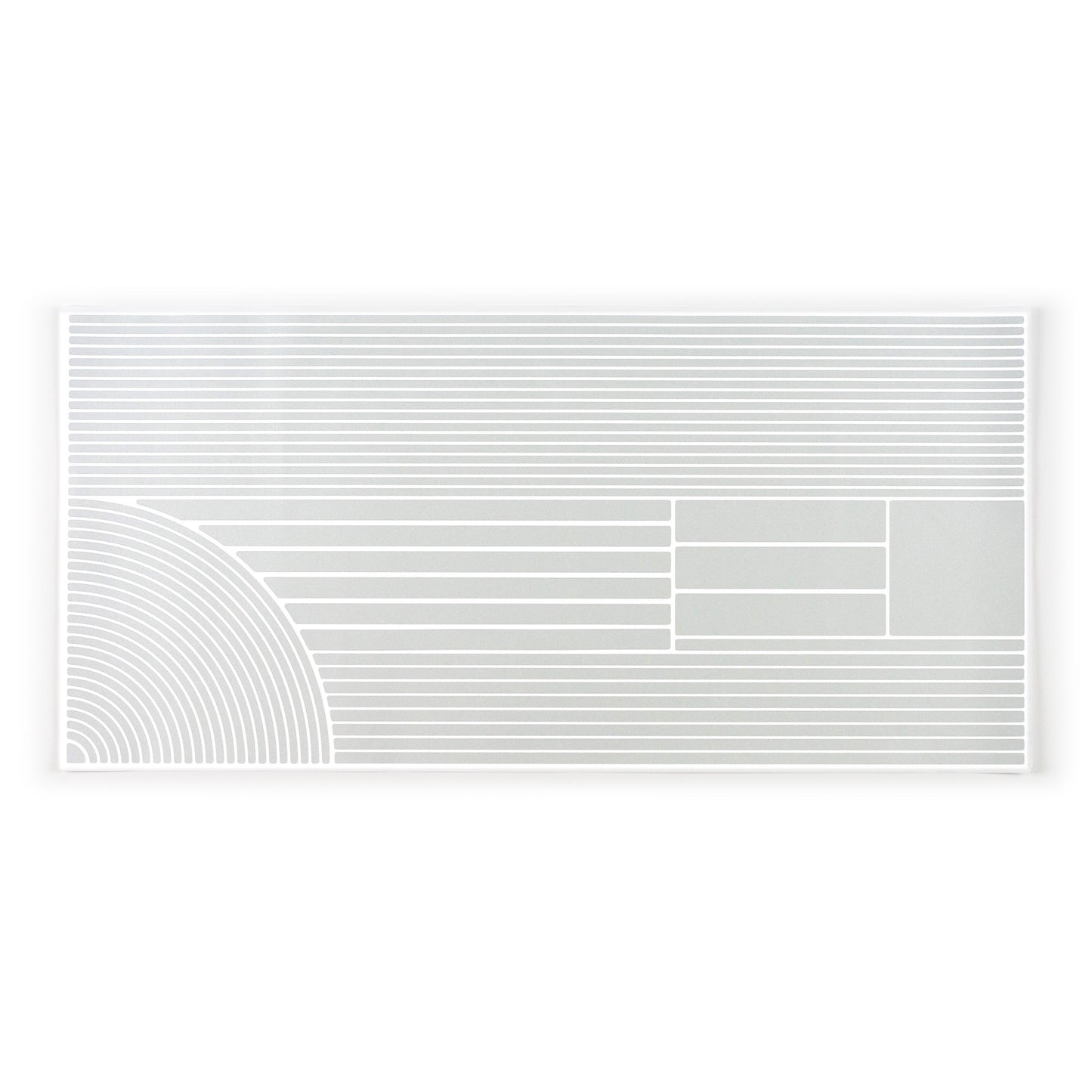 RydeSafe Reflective multi stripe Stickers - XL - white