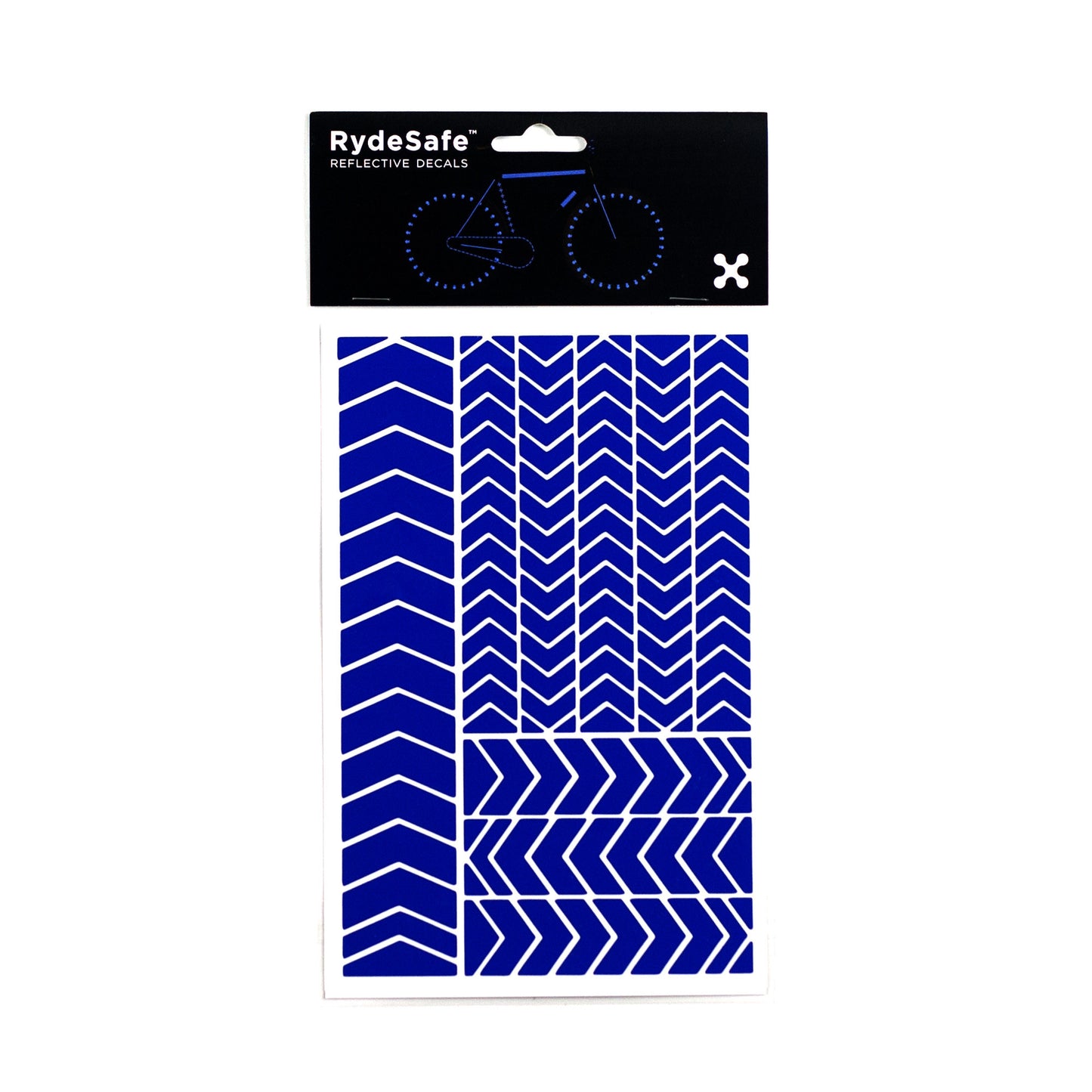 RydeSafe Reflective Chevron Stickers - blue