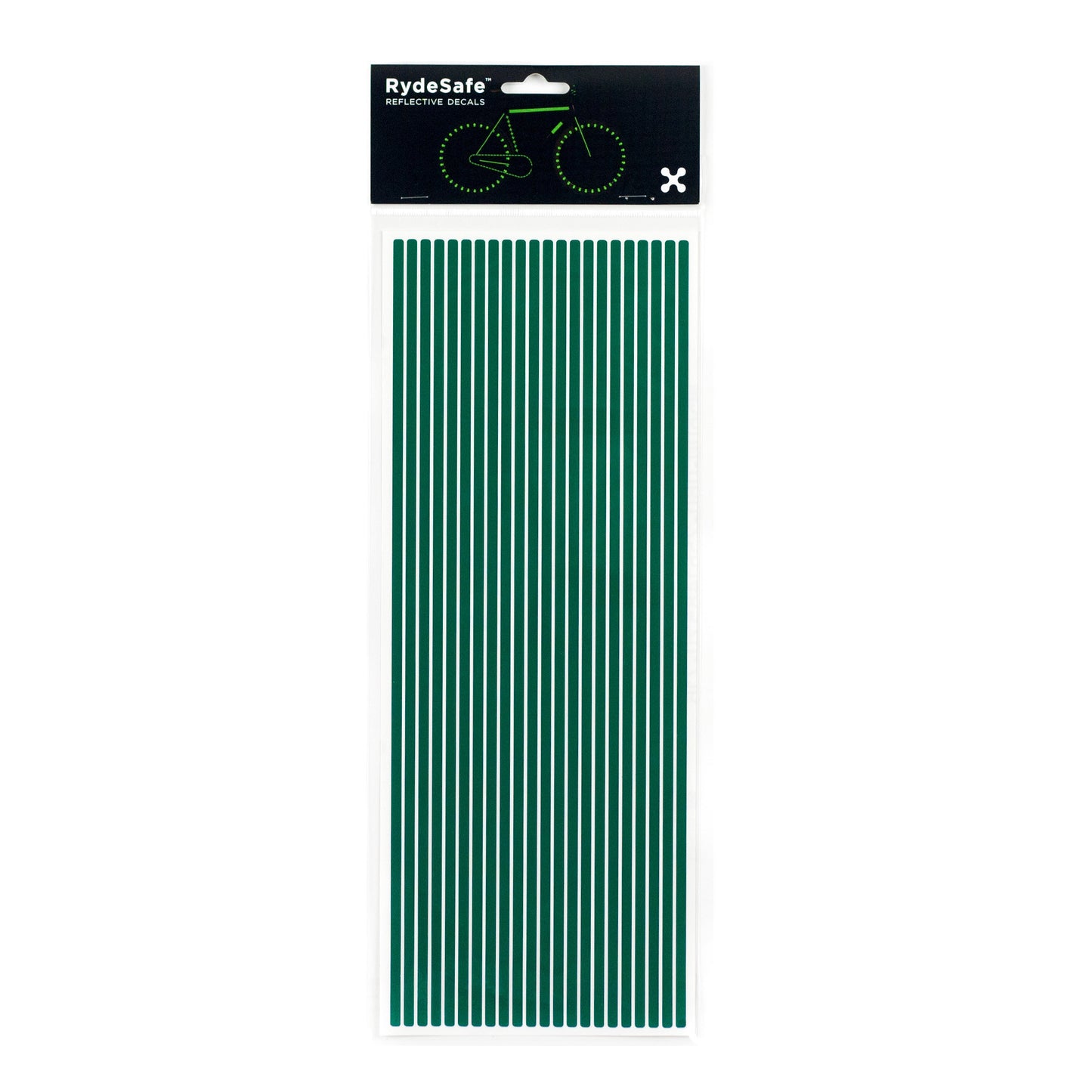 RydeSafe Reflective pinstripes Stickers - jumbo - green