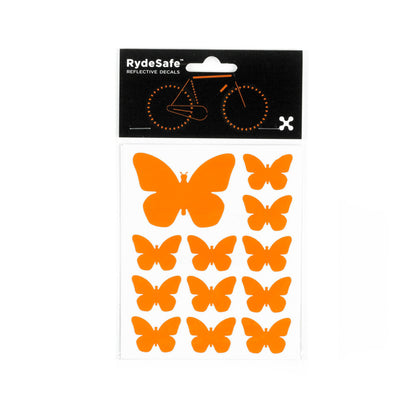 RydeSafe Reflective Decals - Butterflies Kit (orange)