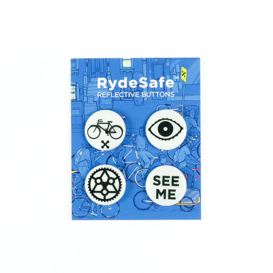 RydeSafe Reflective Stickers | Hexagon+ Kit - XL Blue
