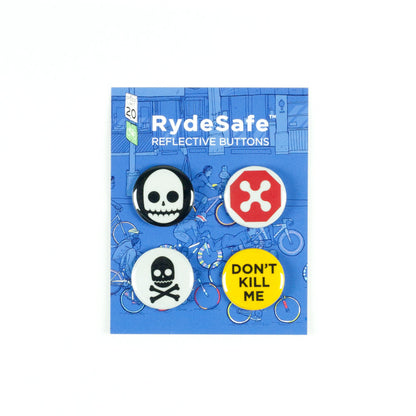 RydeSafe Reflective Button Kits - (4 PACK)