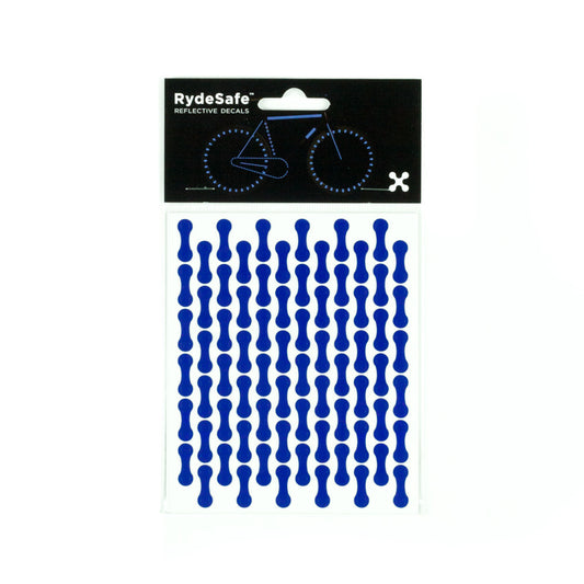 RydeSafe Reflective Decals - Chain Wrap Kit (blue)