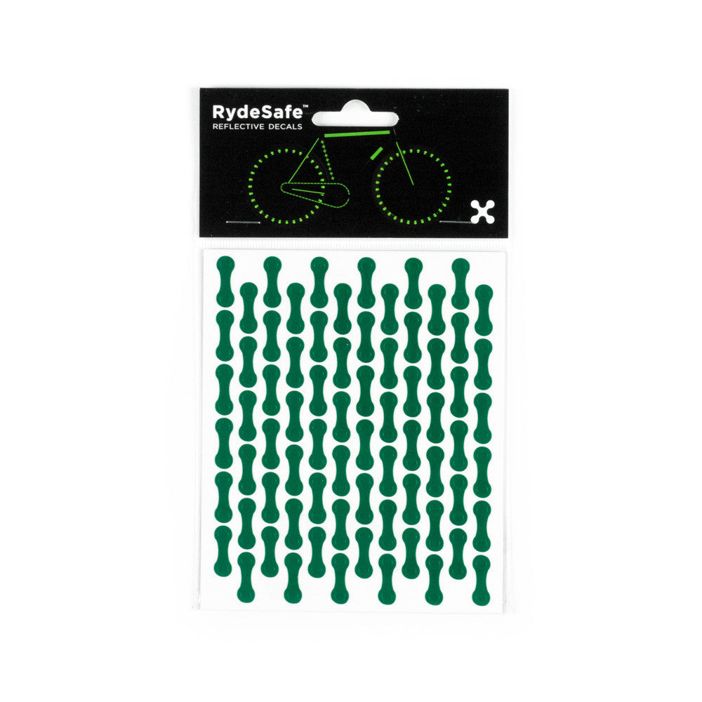 RydeSafe Reflective Decals - Chain Wrap Kit (White)