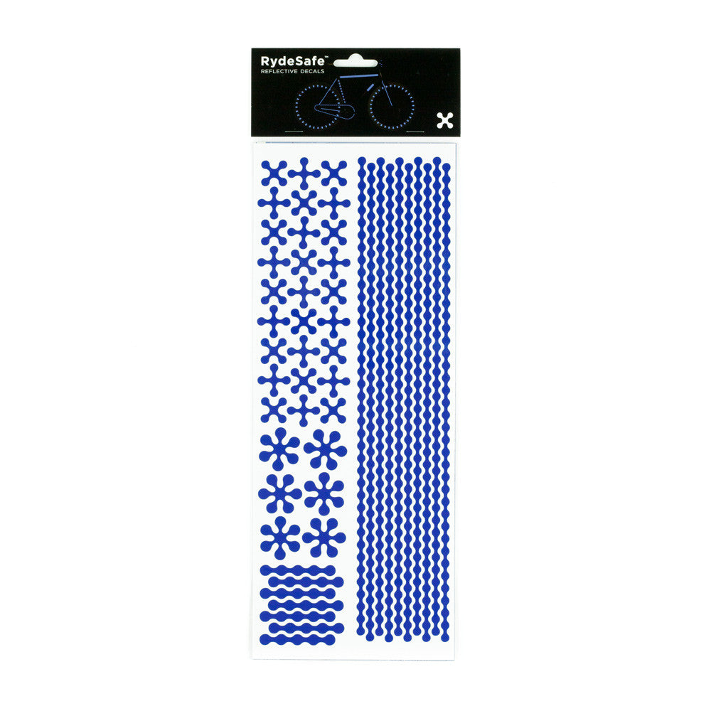 RydeSafe Reflective Decals - Modular Kit - Jumbo (blue)