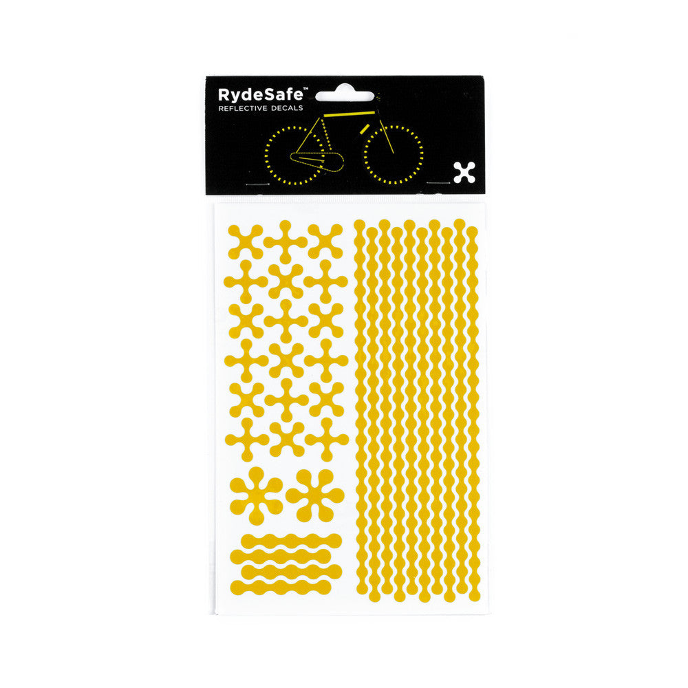 RydeSafe Reflective Decals - Modular Kit - Large (yellow)