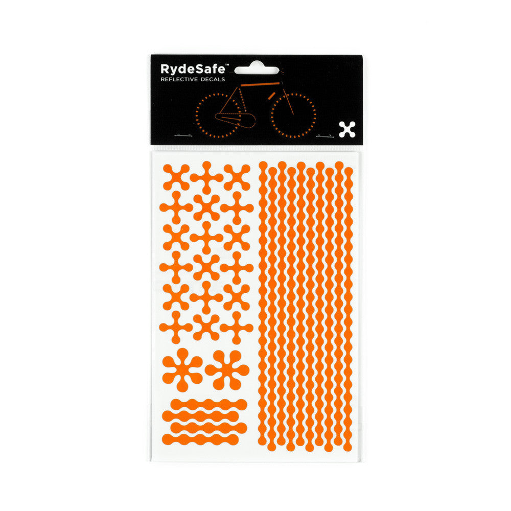 RydeSafe Reflective Decals - Modular Kit - Large (orange)