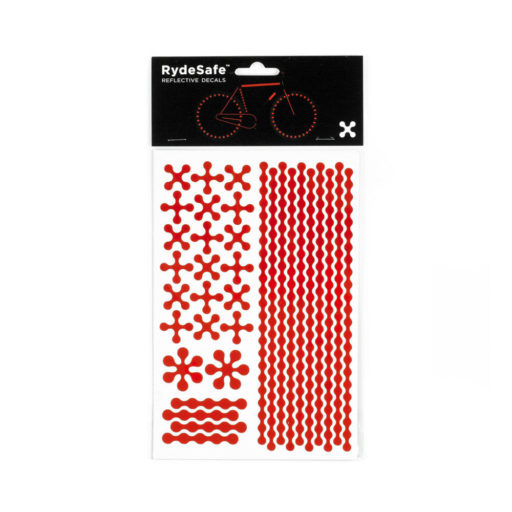 RydeSafe Reflective Decals - Modular Kit - Large (red)