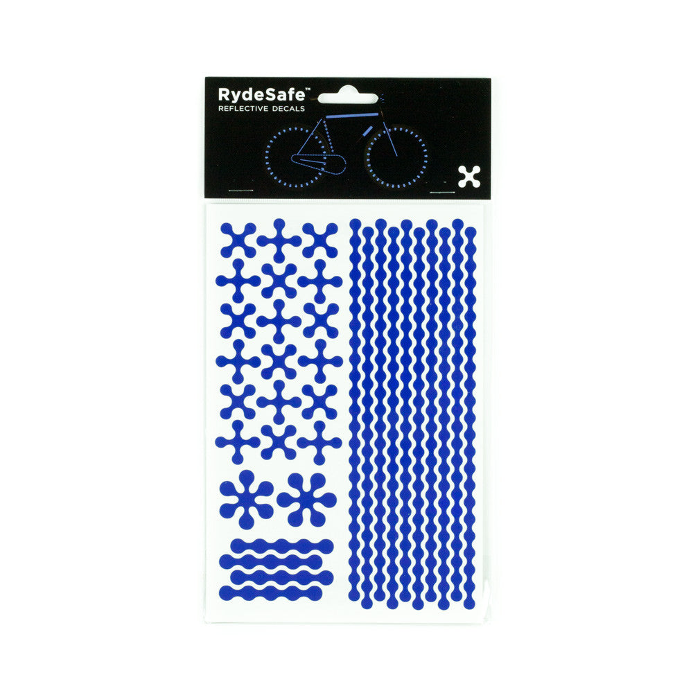 RydeSafe Reflective Decals - Modular Kit - Large (blue)