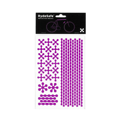 RydeSafe Reflective Decals - Modular Kit - Large (violet)
