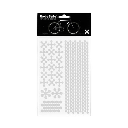 RydeSafe Reflective stickers - jumbo modular kit - white