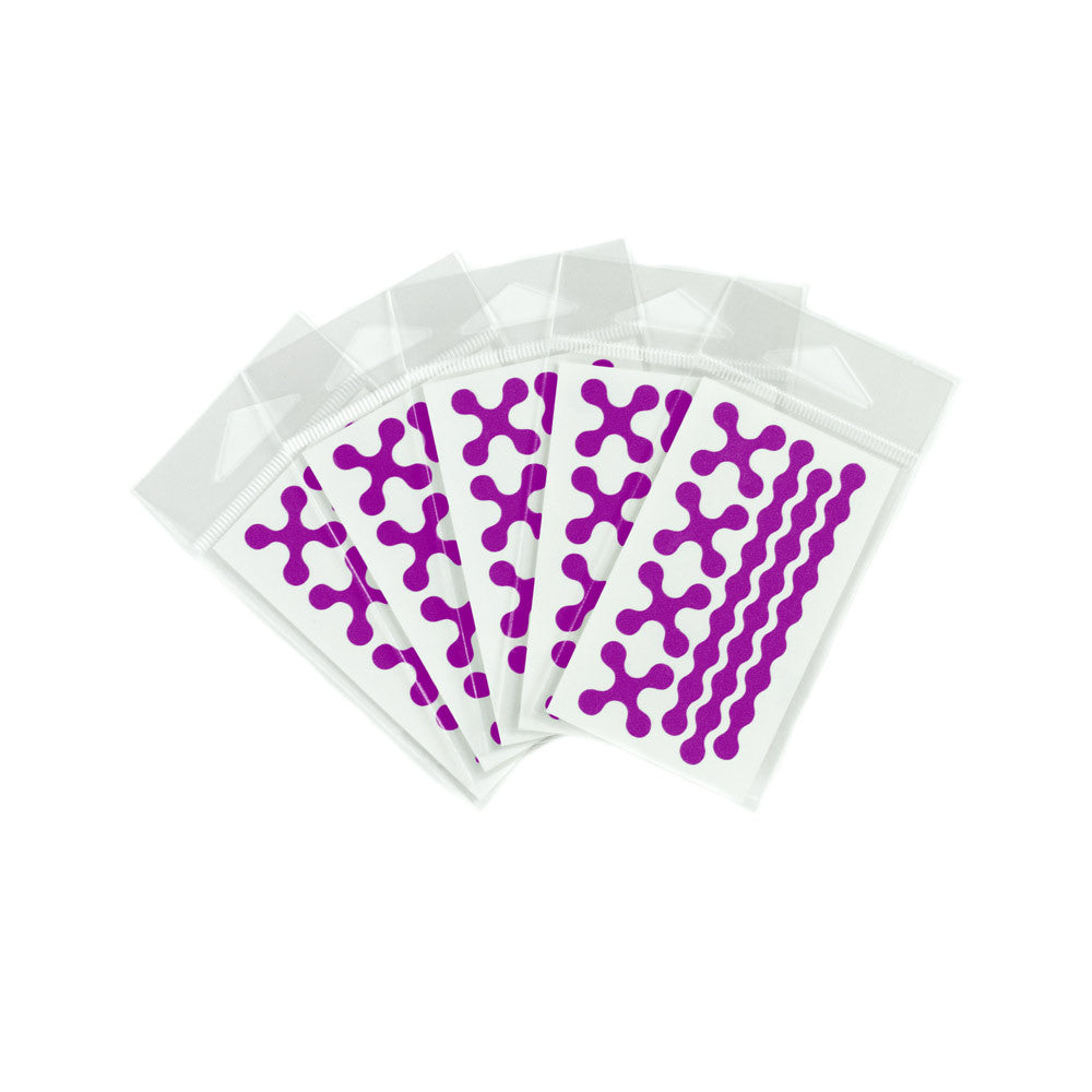 RydeSafe Reflective Decals - Modular Mini 5 Pack (violet)