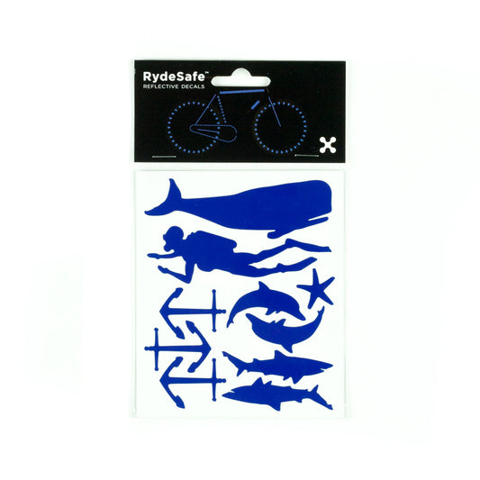 RydeSafe Reflective Decals - Nautical Kit (blue)