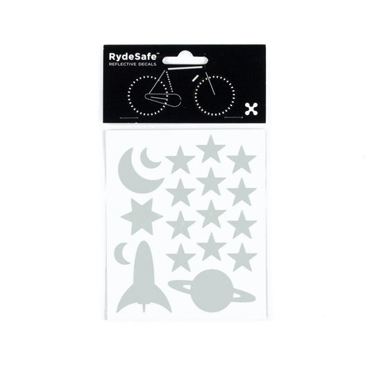 RydeSafe Reflective Decals - Outer Space Kit (white)